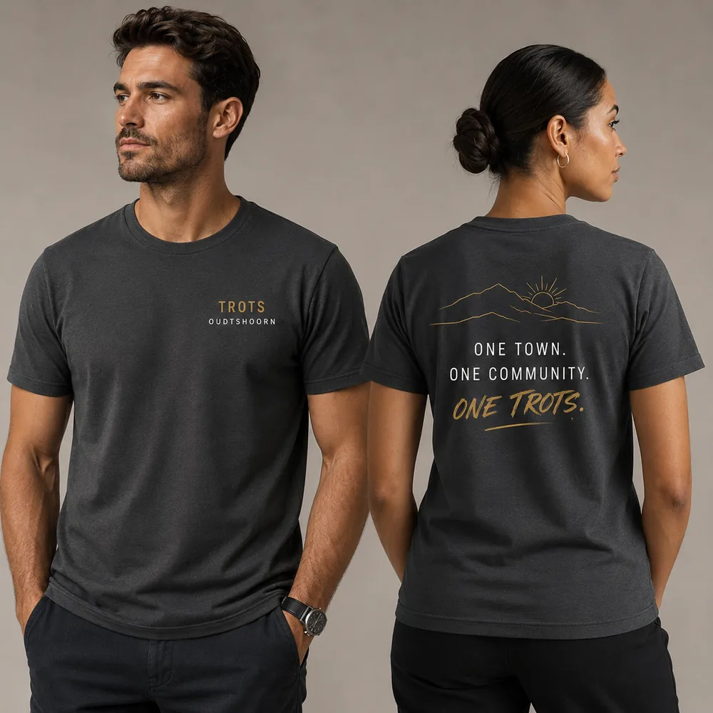 One Trots Charcoal — Trots Oudtshoorn T-hemp / T-shirt